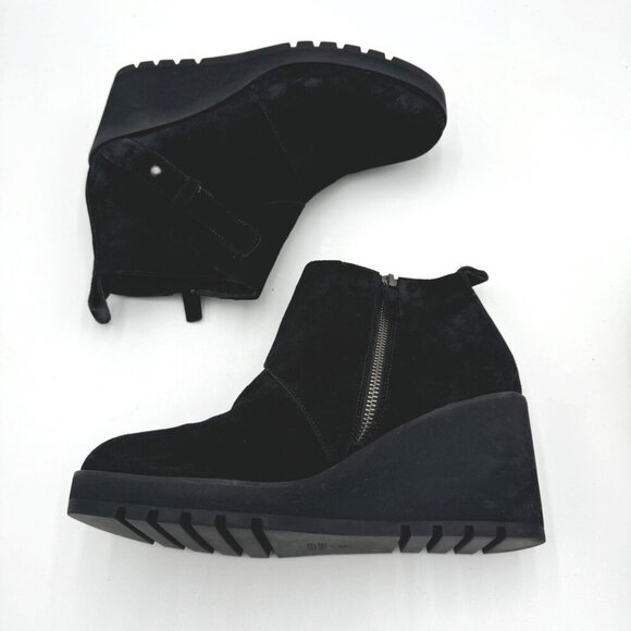 Eileen Fisher Tinker Wedge Bootie in Suede Black Woman size 10 - Picture 7 of 13
